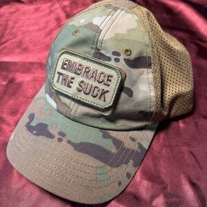 Condor Tactical Hat Multicam “Embrace the Suck” Morale Patch Cap